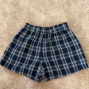 SHEIN Checkered Black and White Shorts